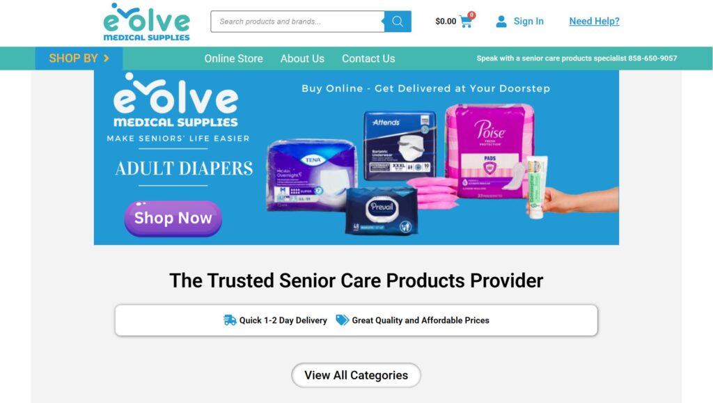 Evolve Medical Supplies: Organizing Products for a Diverse Audience
