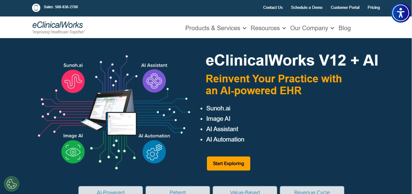 BitCot AI web & mobile app company in San Diego USA eClinicalWorks