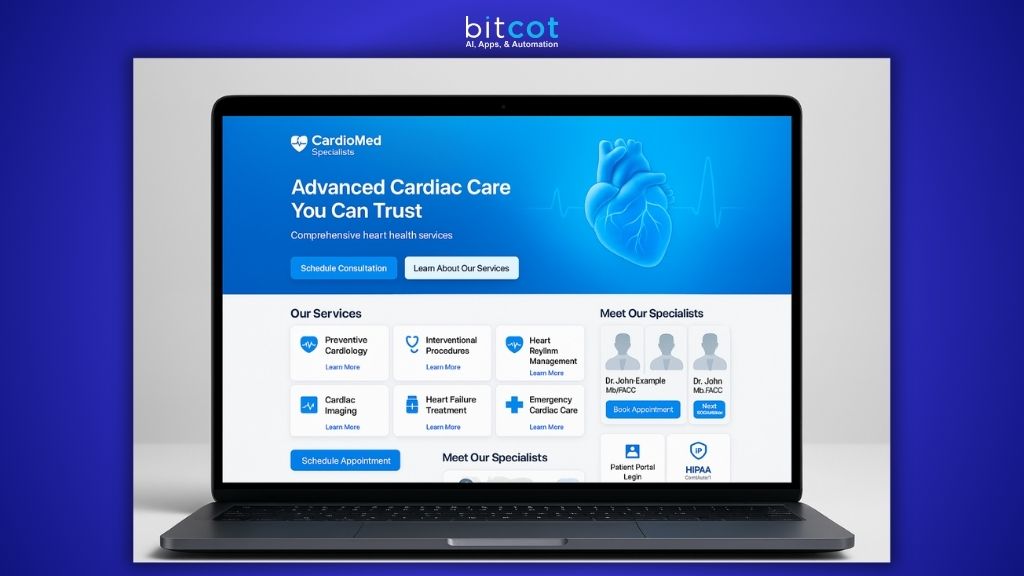 A Complete Healthcare Website in Record Time