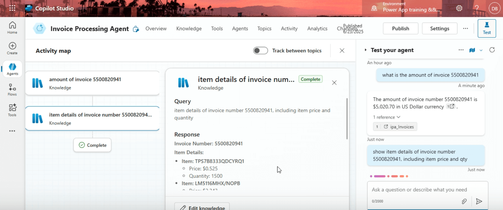 An Airtable view of support ticket records created by an n8n WhatsApp chatbot from customer conversations including order and issue details. 