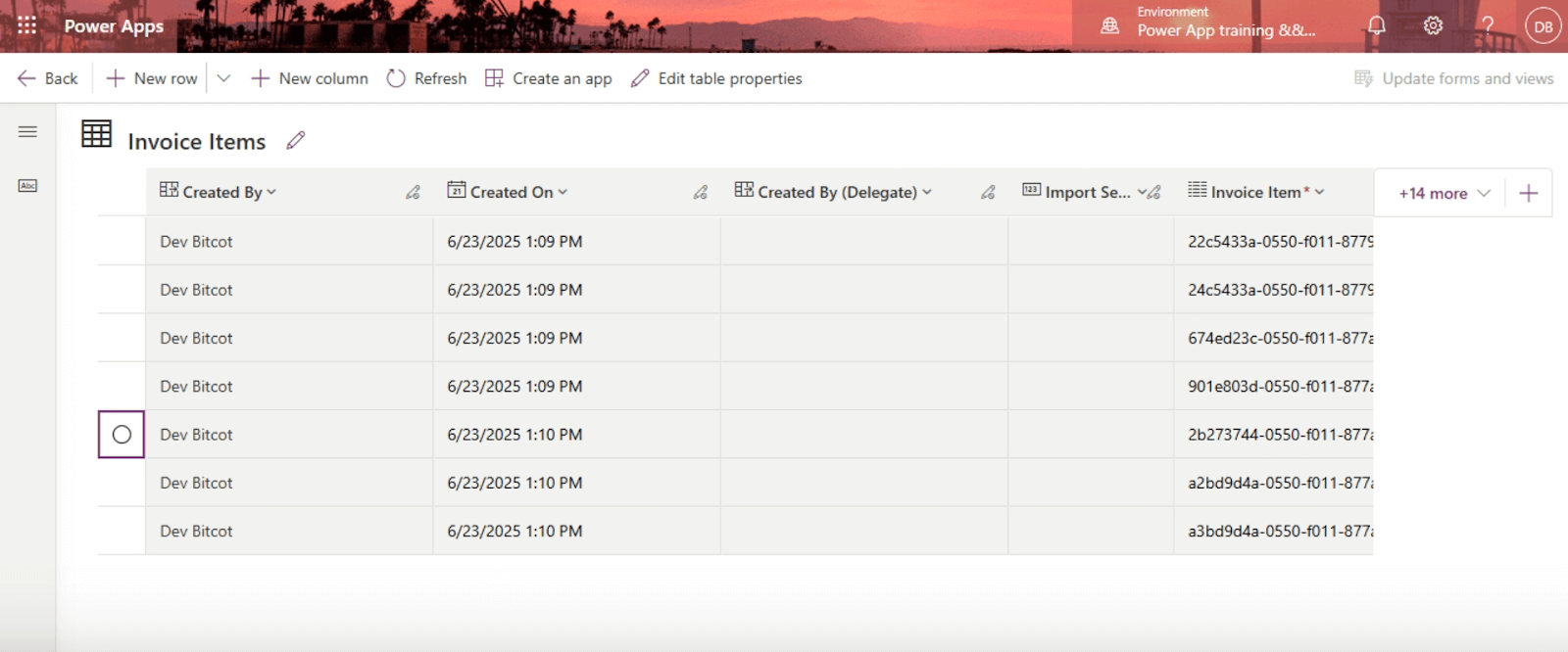 An Airtable view of tracking data accessed by an n8n WhatsApp chatbot to provide users with real-time shipping status updates. 