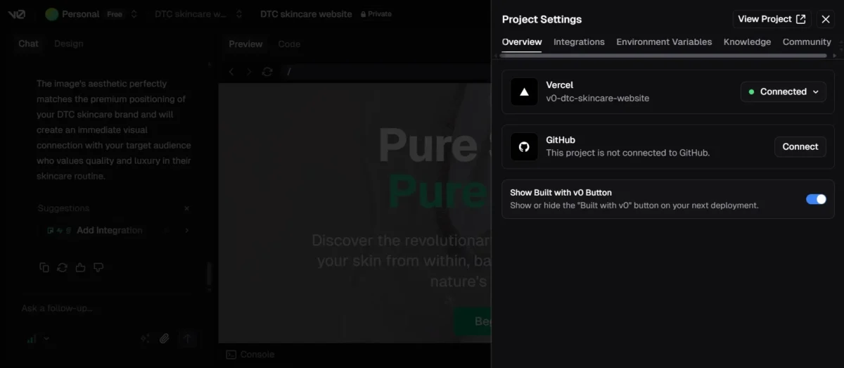 Connect Your Project to GitHub