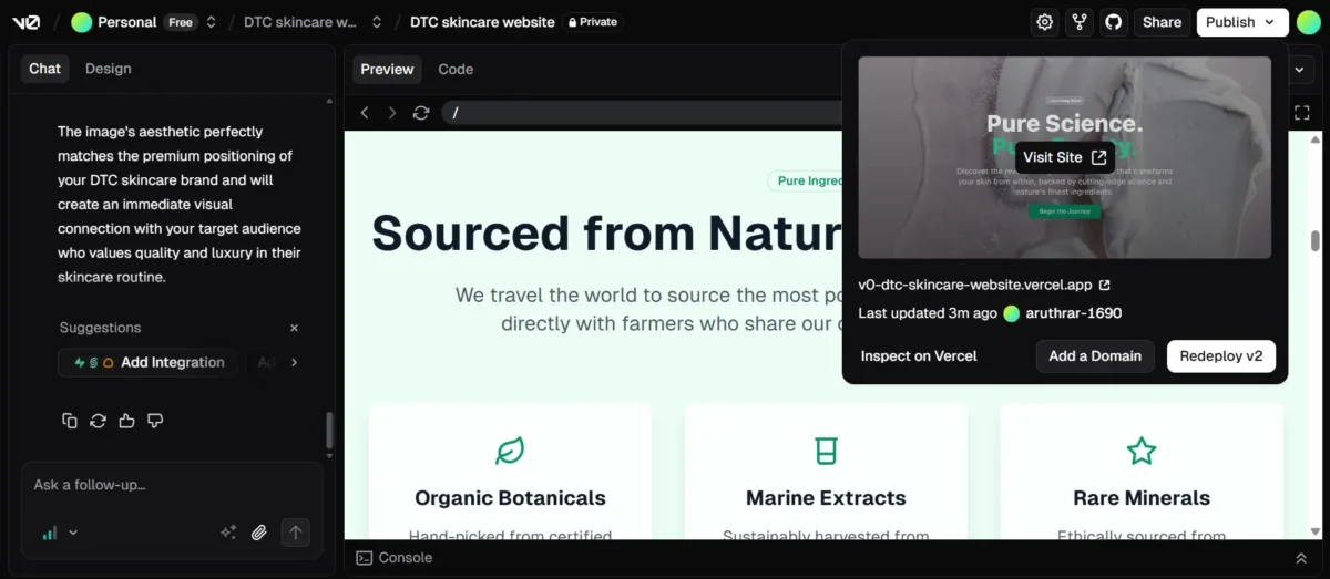 Deploy Website with Vercel