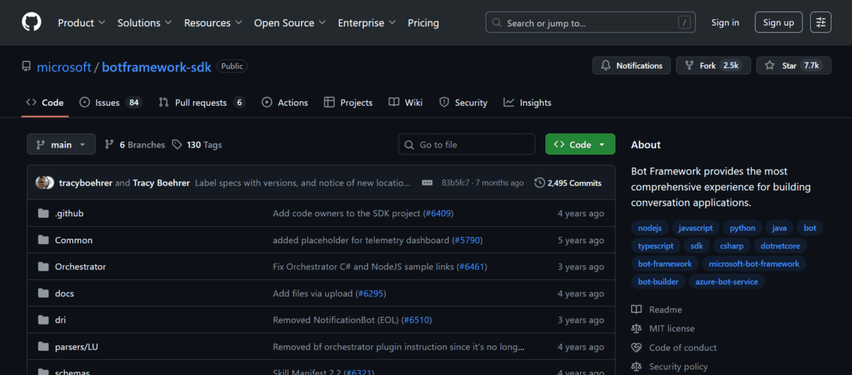 Microsoft Bot Framework