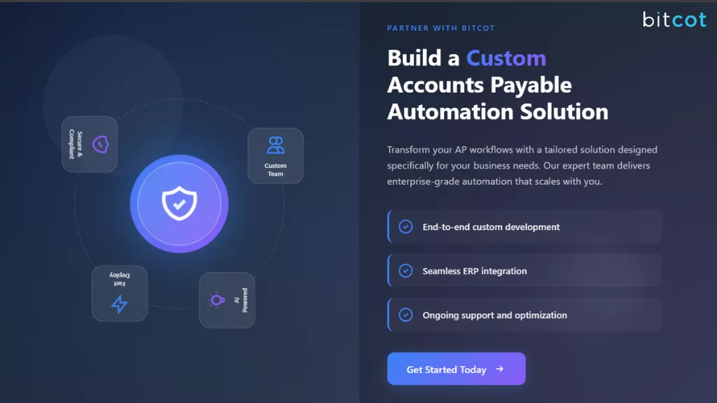 Bitcot Build Custom Accounts Payable Automation Solution