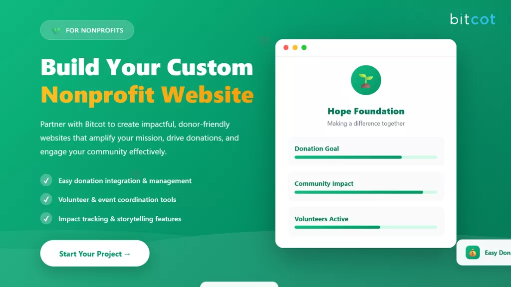Build Your Custom Nonprofit Website 