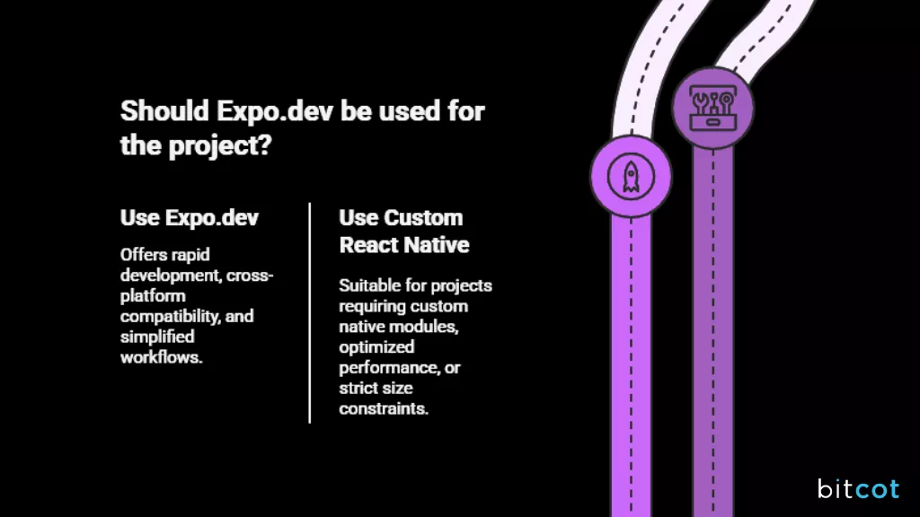 should expo.dev be used for the project