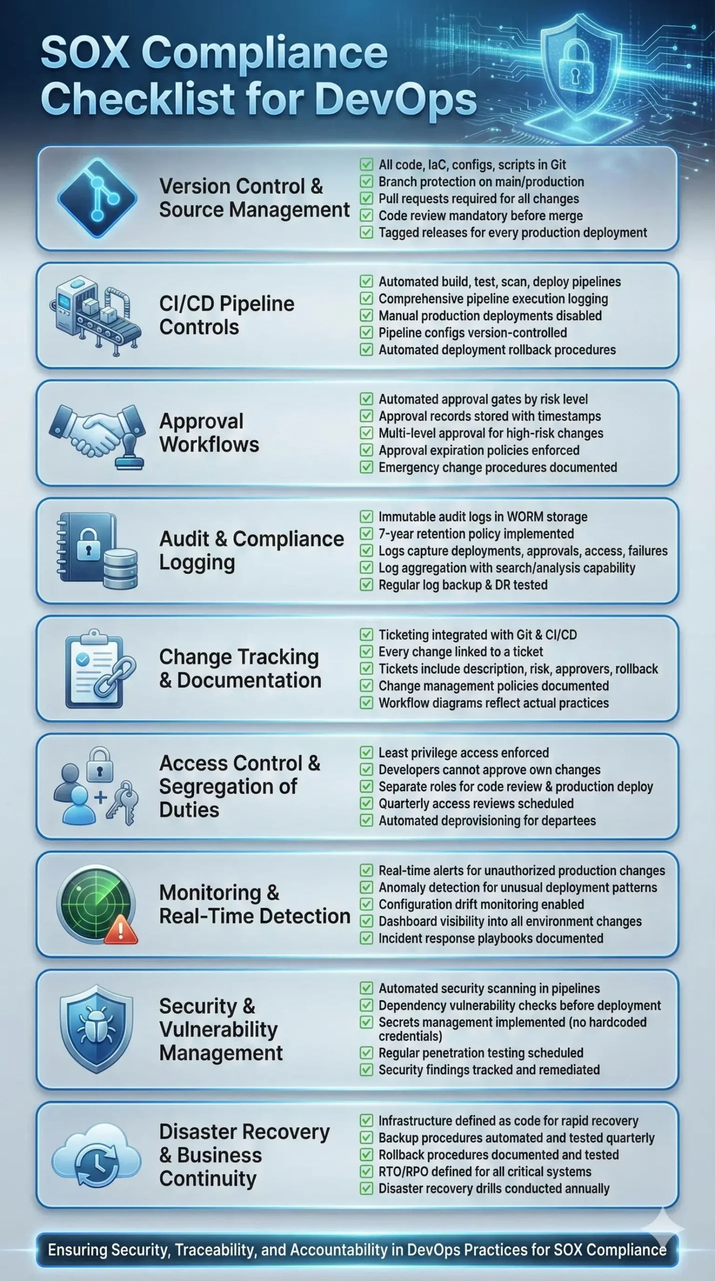 SOX Compliance Checklist for DevOps