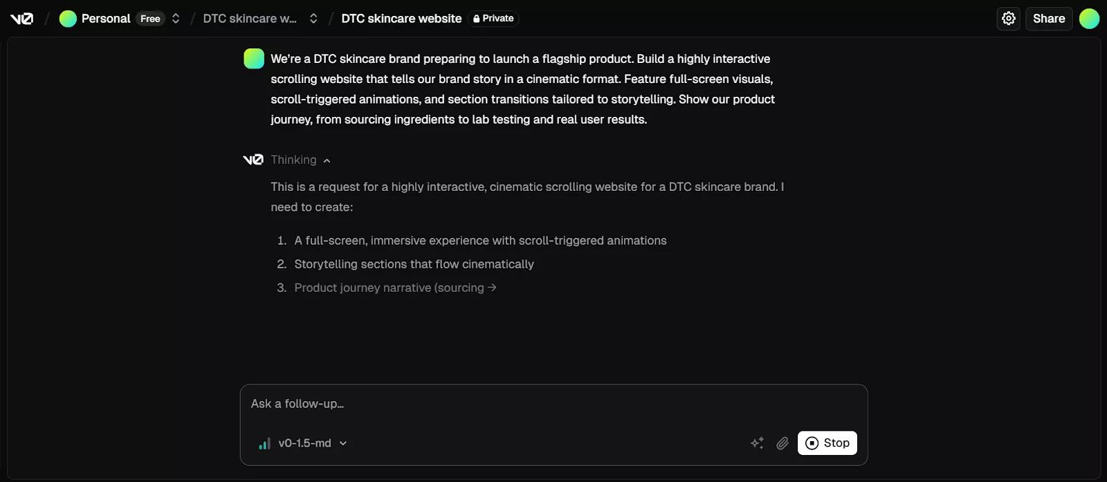Describe Your Vision Using Multimodal Prompts