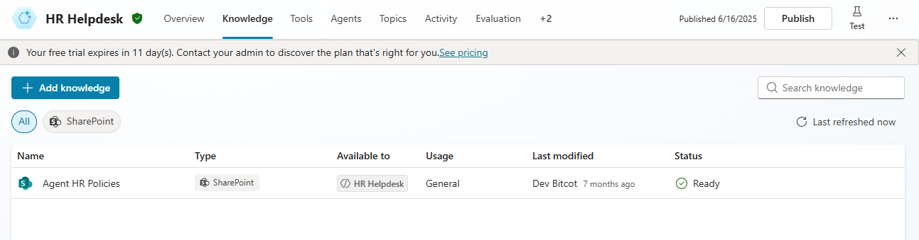 Copilot Agent Design