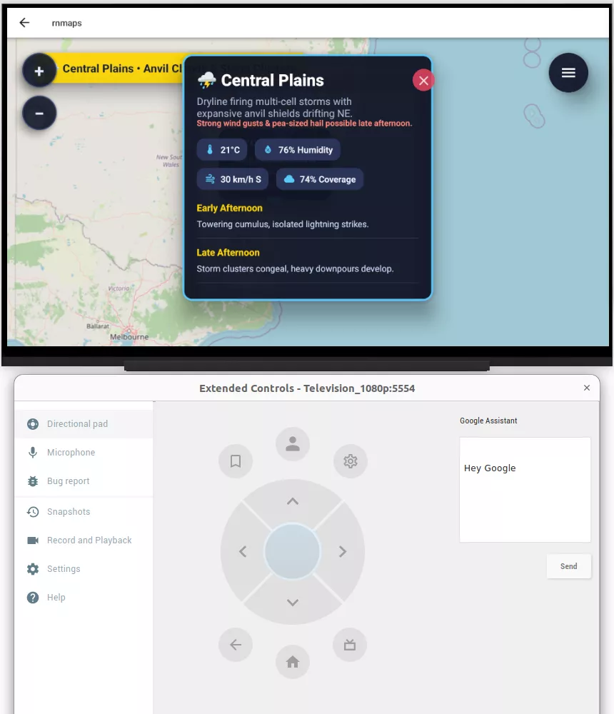  live Weather Visualization 