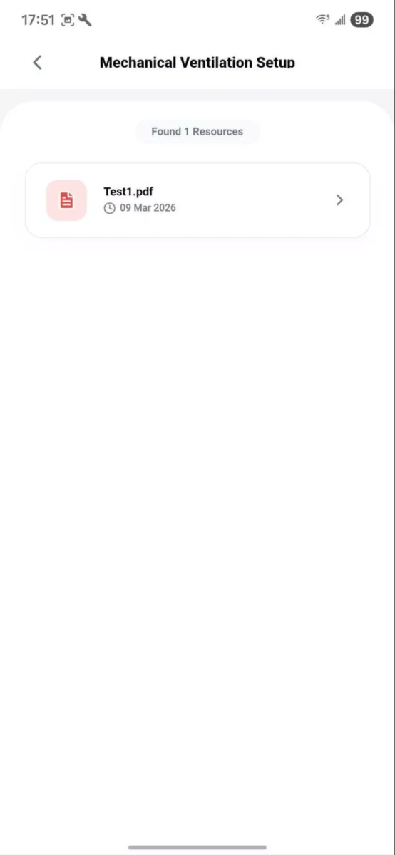 Mechanical Ventilation Setup