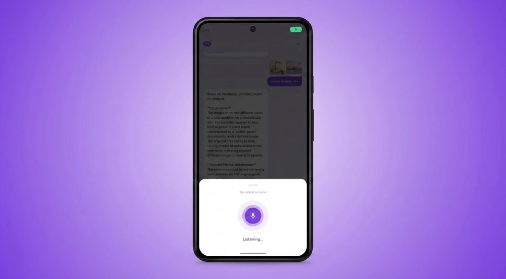 Voice Input with Real-Time Transcription