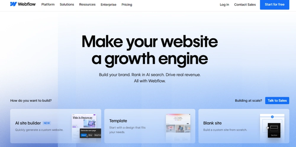 Webflow Website Builder