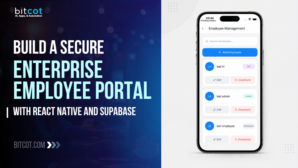 Build a Secure Enterprise Employee Portal with React Native and Supabase