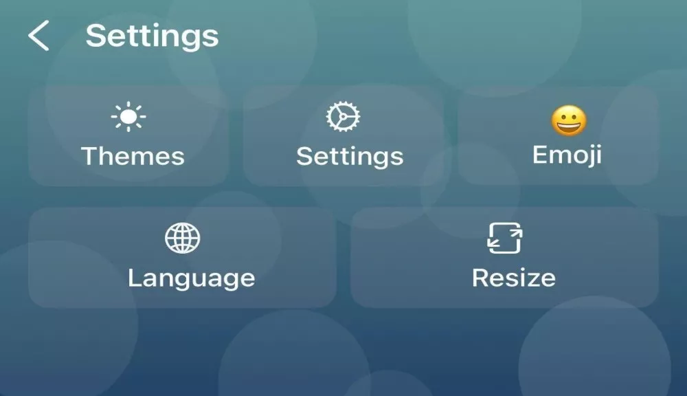 iOS custom keyboard with adjustable height allowing users to resize for a more comfortable typing experience