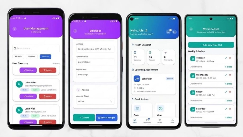 Patient portal audit logs with soft-delete feature and record history management