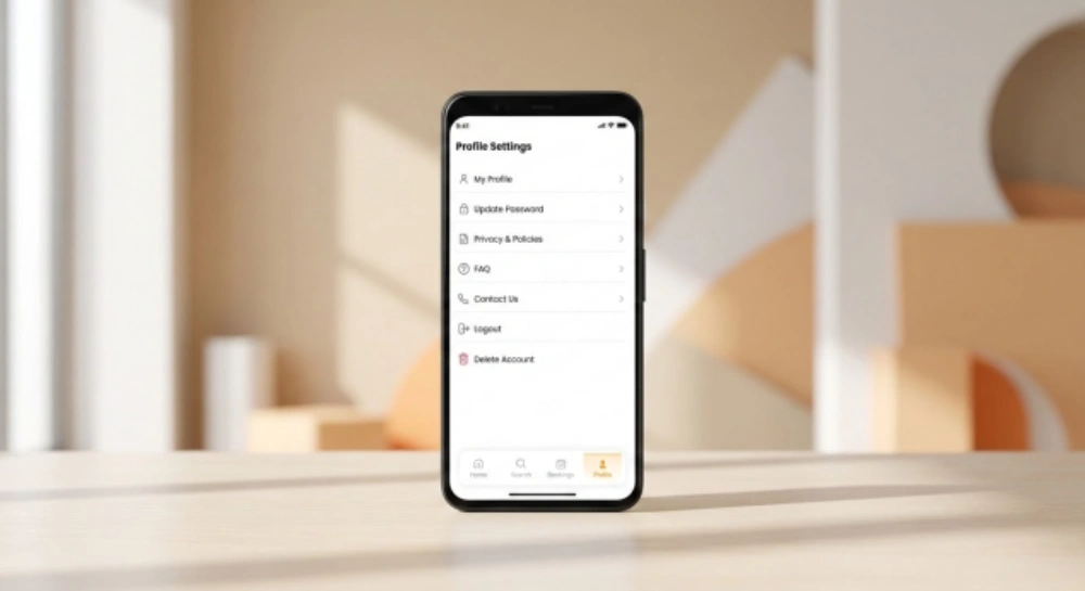 Spacersv App Account and profile management