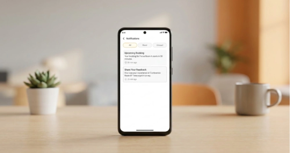 Spacersv App Notification system