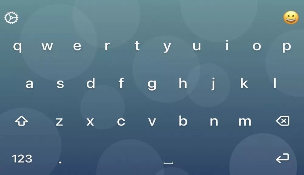 Custom iOS keyboard interface design on iPhone showing personalized typing experience
