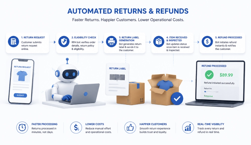 Automated returns and refund process