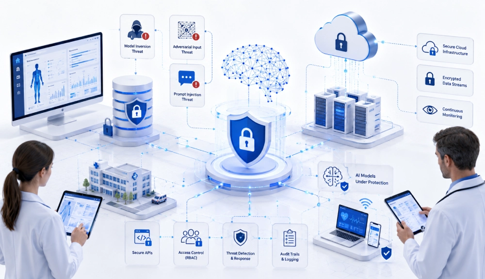 Healthcare cyber defense and AI network