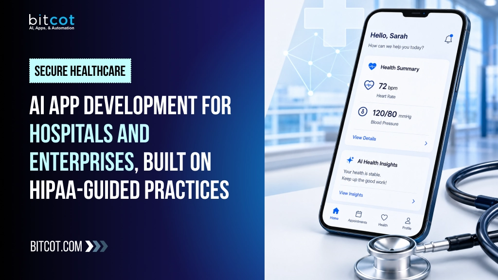 Secure Healthcare AI App Development for Hospitals and Enterprises: Built on HIPAA-Guided Practices