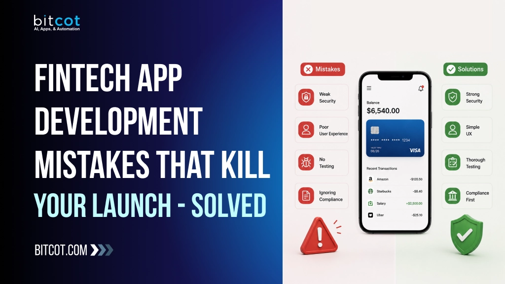 Fintech App Development Mistakes That Kill Your Launch- Solved