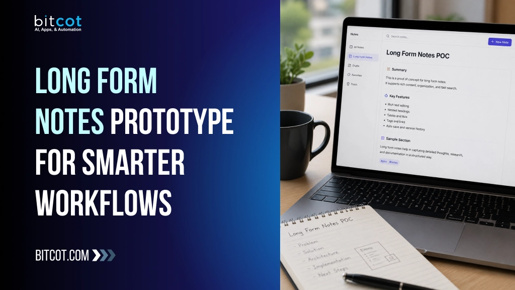 Long‑Form Notes Prototype for Smarter Workflows