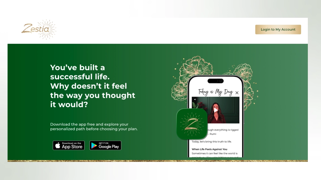 zestia wellness website