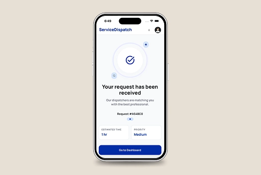 dispatch app confirmation