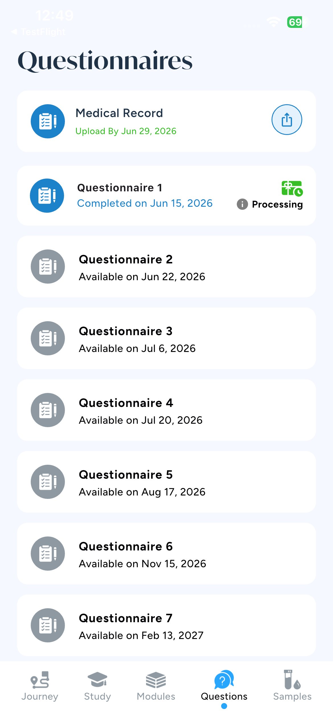 questionnaires