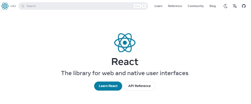 react
