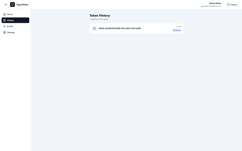 signatoken marketing token history