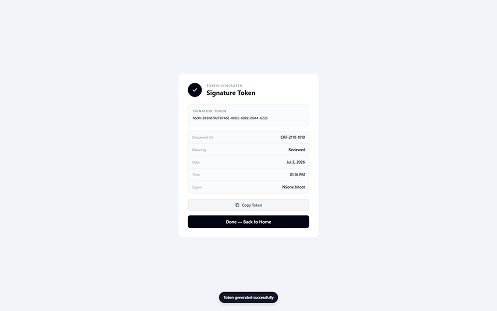 signatoken marketing token output