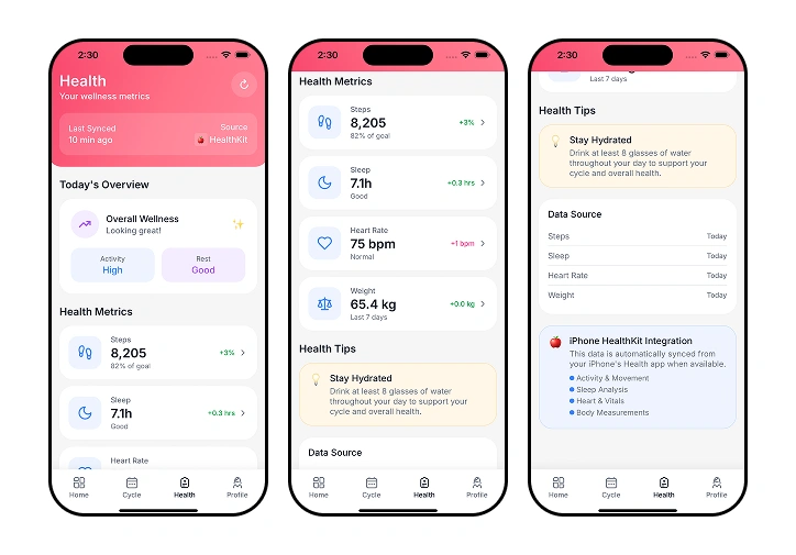 womens app health