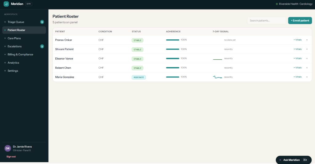 Patient Roster Management