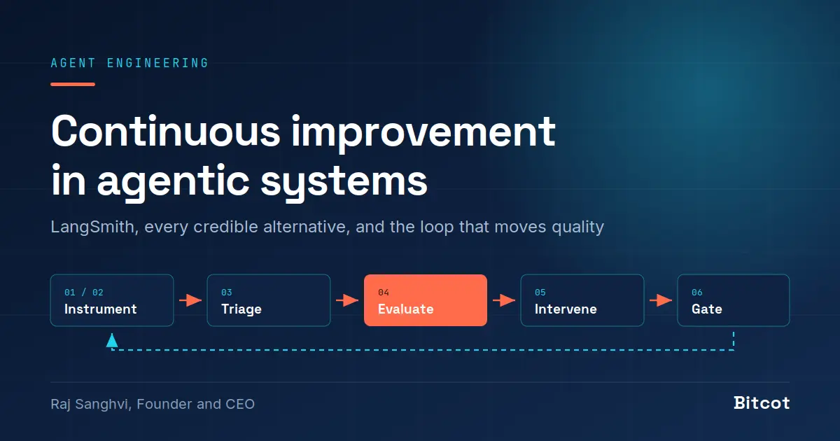 Continuous improvement in agentic systems